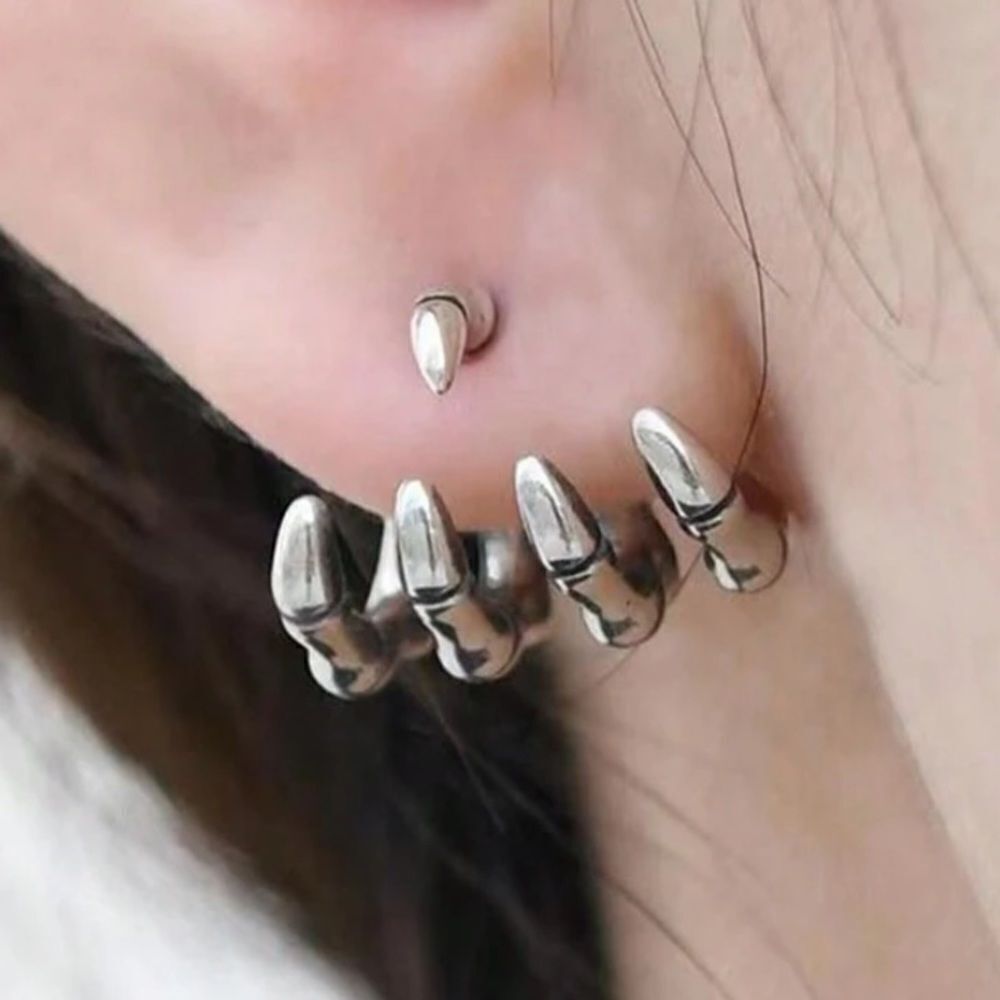3for$20 NEW 1pair Gothic Style Skull & Hand Bone Shaped Stud Earrings